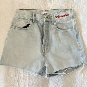 Budweiser Light Wash Women's Jean Shorts